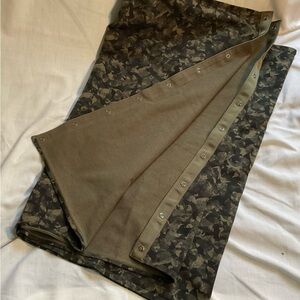 Lululemon Camouflage Snap Cowl Shawl is 24”x60”.